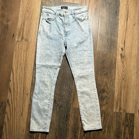 Abercrombie & Fitch Denim - Abercrombie & Fitch Acid Wash Simone High Rise Ankle Jeans Size 27/4R